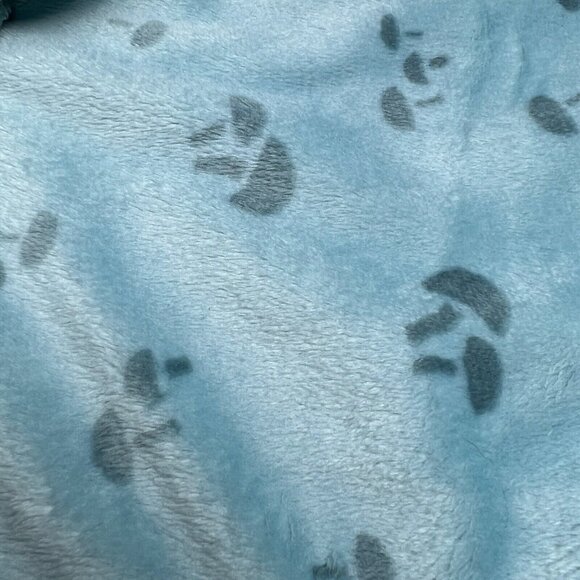 Modern Moments Gerber Raccoon Lovey Security Blanket Light Blue Mushrooms 11" - Picture 4 of 7